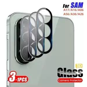 삼성 A56 A17 A55 A16 A07 A54 A53 A26 A36 S25 S24 울트라 S23 FE 후면 용 3D 곡면 카메라 보호 강화유리