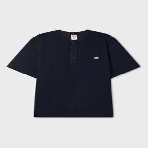 [AK수원점] [후아유] 공용 Waffle Henley Short Sleeve T-shirt WHRAG3791U