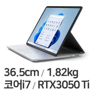Microsoft 서피스 랩탑 스튜디오 고성능 게이밍 노트북 i7-11370H RTX3050Ti