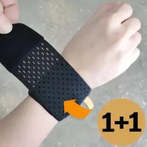탄력벨크로 슬림핏 손목보호대 2P 초경량 가압형 스포츠 손목보호대 통기성 미끄럼방지 남녀공용 러닝 등산 여름용
