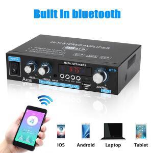AK45/AK35 800W 가정용 전력 증폭기 2 채널 Bluetooth 5.0 미니 Hifi 디지털 스테레오 사운드 지원 FM USB
