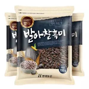 국산 발아찰흑미 2.1kg (700gx3봉)