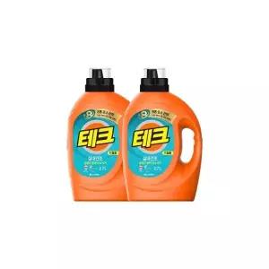테크 실내건조 액체세제 드럼 용기 2.7L x 2개