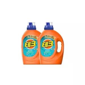 테크 실내건조 액체세제 일반 용기 2.7L x 2개