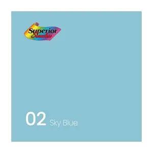 Superior 촬영 스튜디오 배경지 2.7x11m 02 Sky Blue-WD62D46