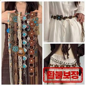 나비 태슬 허리 체인 Y2K 트렌디 보헤미안 벨트 여름 해변 액세서리 빈티지 꽃 보헤미안 벨트 신제품