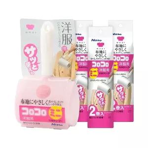 고로고로 미니돌돌이 의류용 테이프클리너 실속세트(본품+리필 3봉(2입X3봉))