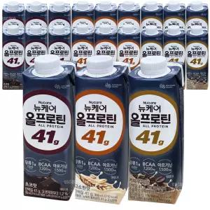 뉴케어 올프로틴 고소한맛6팩+초코맛6팩+커피우유맛6팩 단백질음료 350mL 균형영양식