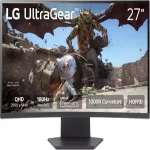 LG 27GS60QC-B 울트라기어 커브드 게이밍 모니터 27인치 QHD (2560x1440) 180Hz 1ms 1000R AMD 프리싱크