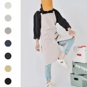 캐주얼 무빙 카페 편한 어린이집 공방 앞치마 앞트임