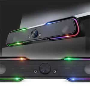 (선택 블랙)애니존 10W 고출력 RGB LED 사운드바 AZ L100 스피커 []