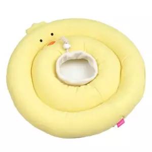 고양이 쿠션 넥카라 옐로우 S 강아지 깔대기 핥음방지 고양이깔대기 (WE8876B)