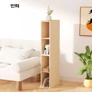 낮은 초슬림 책장 틈새 15cm 원목 원목책장 수납장 침대 수납 2단 옆 10cm 소나