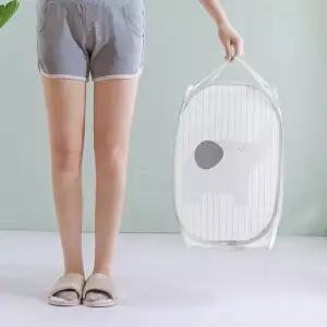 고품질 빨래바구니 접이식 매쉬형 바구니 코끼리 디자인 매쉬빨래바구니 (WE800A4)