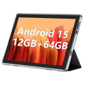 에코패드 10.1인치 태블릿, 안드로이드 15 태블릿 12GB(4+8) RAM / 64GB ROM 1TB SD 카드 확장, 1280x800 IPS HD 터치스크린, 6000mAh 배터리, 블루투스 5.0, 듀얼 카메라, GMS, 밴드 WiFi, 블랙