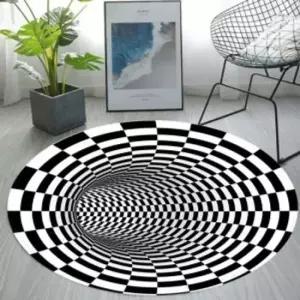 홀인3D입체착시매트(120cm)트릭아이러그 착시매트 착시발매트