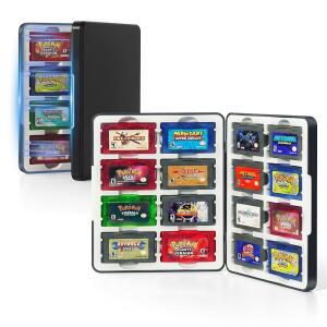 게임보이 어드밴스와 호환되는 GBA 마그네틱 게임 케이스, 16개의 GBA 게임 카트리지 홀더, 실리콘 슬롯 및 방수, 휴대용 여행용 정리함 액세서리, 게임 수집가용