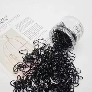 대량 검정 머리고무줄 500P