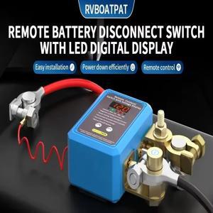 자동차 배터리 원격 시동 스위치 12V24V 손실 및 누출 방지 보호 장치 스마트 차단기 LED 전압 디스플레이