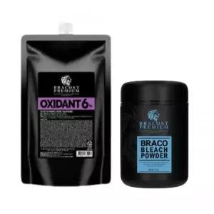 브라코스트 탈색약 탈색제 블루 블리치 세트 500g 블루블리치 + 브라코스트 산화제 (에멀전) 1000ml