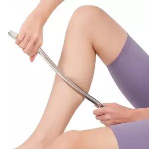 316 스텐 롱 괄사 스틱 전신용 마사지 스틱 종아리 허벅지 근막이완 길이 40cm