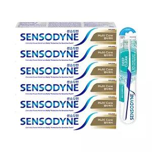 센소다인 시린이케어 멀티케어 치약 100g, 6개+딥클린 칫솔, 1개