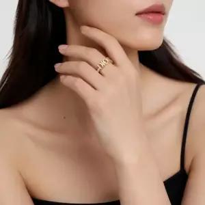 디올 에볼루션 반지 골드 실버 R1009DVOCY