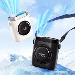 냉각 허리 선풍기 K819 급속냉동 넥밴드 핸디 LED KC 5000mAh