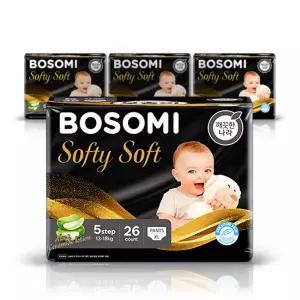 보솜이 소프티소프트 팬티 아기기저귀 특대 26매 4팩