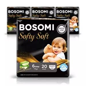 보솜이 소프티소프트 팬티 아기기저귀 점보 20매 4팩