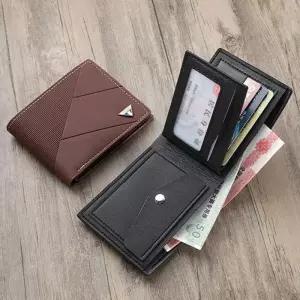 [룽스_66]남자가죽지갑 반지갑 데일리 2color LM-0745