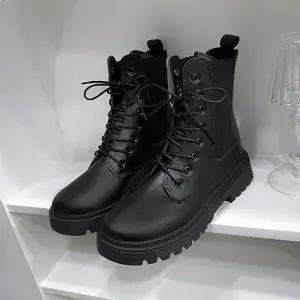 [룽스_66]워커 데일리 레더 여성 레이스업 워커 1컬러