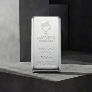 쥬미에르 실버바 500g 순은 999.9 투자용 은바