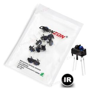 10pcs TCRT5000 IR LED 방출 다이오드 적외선 스위치 센서 라이트 램프 마이크로 포토 트랜지스터 DIY PCB