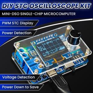 DIY 미니 디지털 오실로스코프 전자 키트, 0.96 인치 OLED MCU, 납땜 프로젝트 실습 어셈블리, STC8K8A