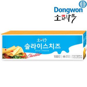 동원 소와나무 체다슬라이스치즈100매+100매(총200매)/냉장무료택배