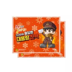 핫한날 프리미엄 레드 홍일병 핫팩 100g 20개 군용 대용량 흔드는 겨울 손난로
