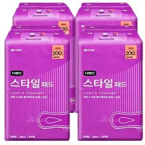 디펜드 스타일 패드 여성용 대용량 18P x4팩 /요실금패드 기저귀