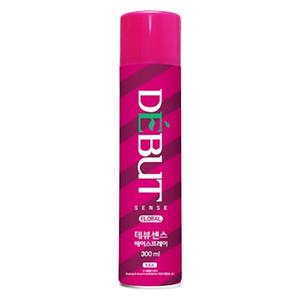 데뷰 센스 헤어스프레이 후로랄향 300ml 헤어 강력 셋팅 고정 스타일링 스프레이