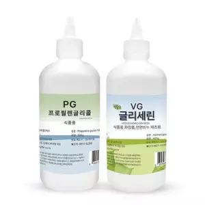 프로필렌글리콜 PG 500g + 식물성 글리세린 VG 600g 비누 슬라임