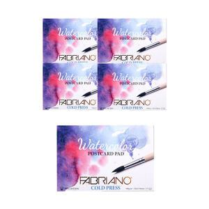 파브리아노 포스트 카드 수채화 A6  중목 PC02, 300g, 5개