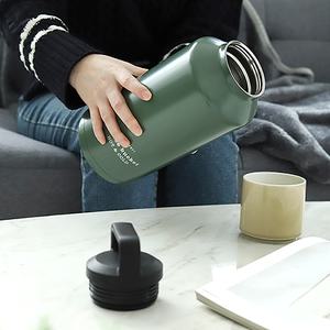 코멕스 2L 스텐 손잡이 보냉 보온병 캠핑용 얼음 휴대용 텀블러 보틀 물병
