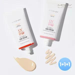 [3개] MQNY UV 데일리 선크림 50ml 2종 /SPF50+PA+++ 파데프리 톤업선크림