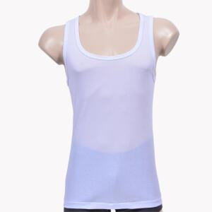 직장인 목넓은 통풍 화이트 와이셔츠런닝 민소매 아버지 남자메리야스 이너