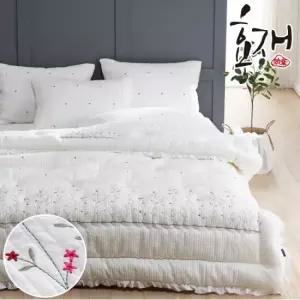 정원 꽃자수 피그먼트 차렵이불(SS) by효재