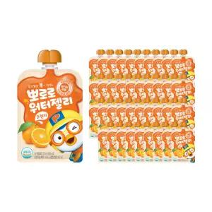 [소비기한 임박] 팔도 뽀로로 워터젤리오렌지, 120ml, 40개