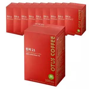 린저21 헤이즐넛 노프림 100T X 10개 헤이즐럿 블랙커피