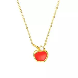[ 멜로라] O컬렉션 24K 컬러풀 사과 목걸이 3.75g
