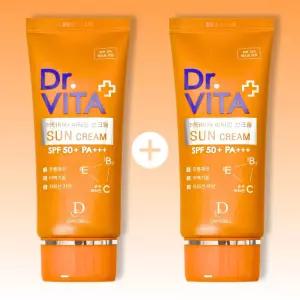 데이셀 닥터비타 비타민 선크림 50ml +2개 비타민3종 메이크업 베이스 겸용