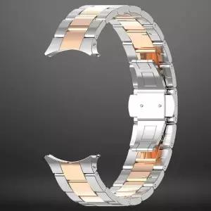 [퍼슬랏] 갤럭시워치6 클래식 47mm 로즈골드 실버 메탈 스트랩 밴드 rosegold silver strap